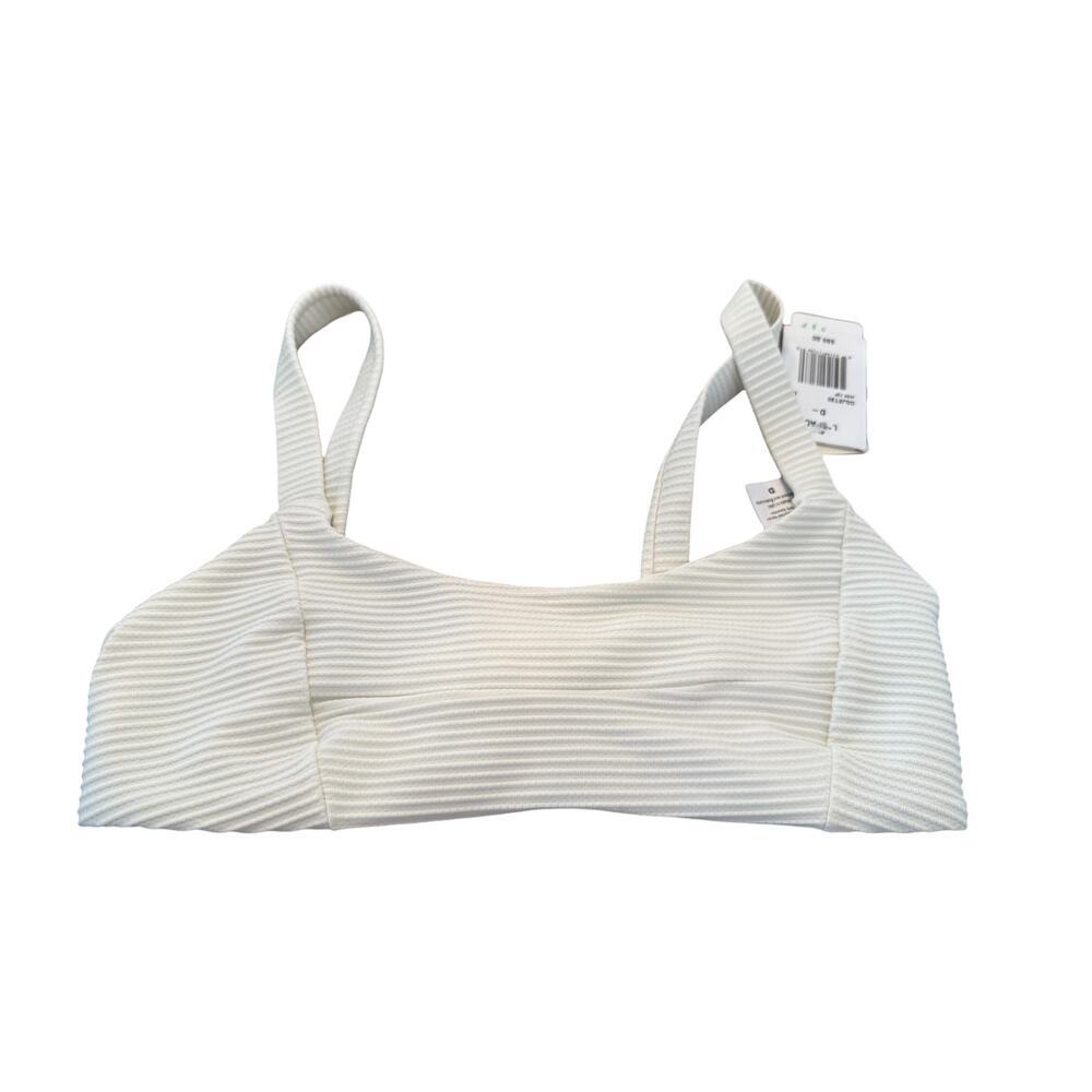 L*Space Women's Cream Eco Chic Repreve Jess Bikini Top Size D - Picture 5 of 9